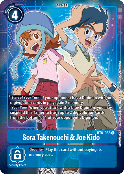 Sora Takenouchi & Joe Kido [BT5-088] (Buy-A-Box Promo) [Battle of Omni Promos] | Clutch Gaming