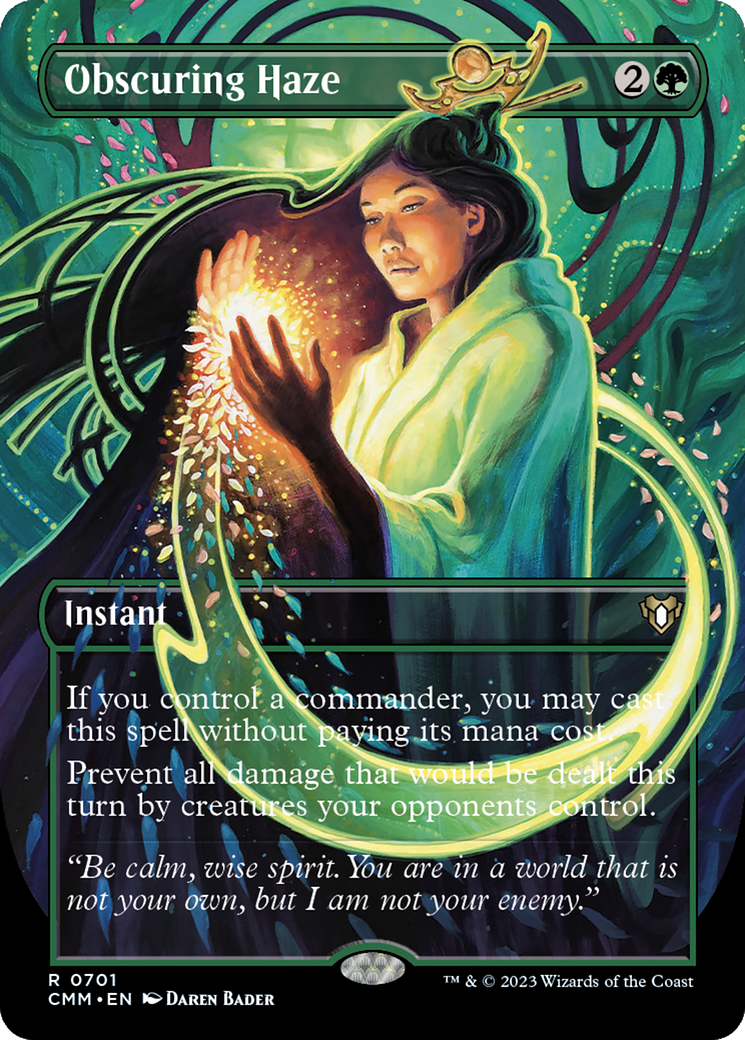 Obscuring Haze (Borderless Alternate Art) [Commander Masters] | Clutch Gaming