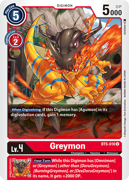 Greymon [BT5-010] [Battle of Omni] | Clutch Gaming