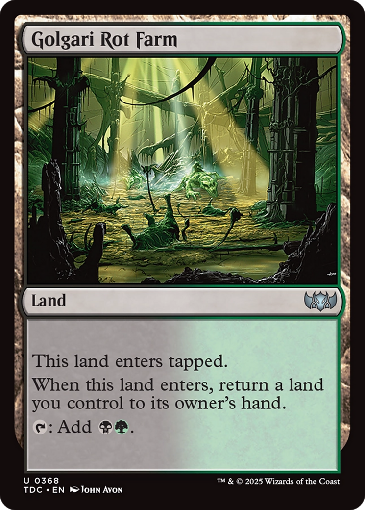 Golgari Rot Farm [Tarkir: Dragonstorm Commander] | Clutch Gaming