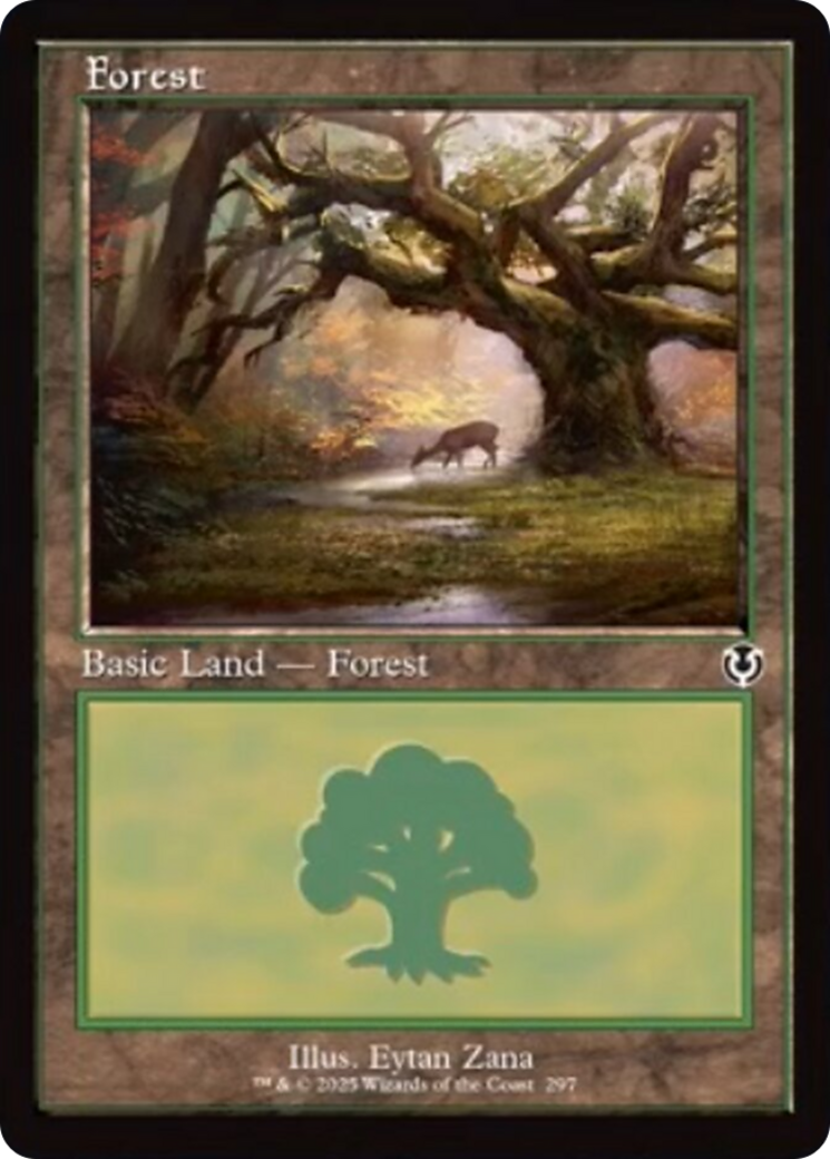 Forest (297) (Retro Frame) [Innistrad Remastered] | Clutch Gaming