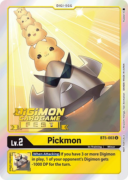 Pickmon [BT5-003] (Digimon Card Game Fest 2022) [Battle of Omni Promos] | Clutch Gaming