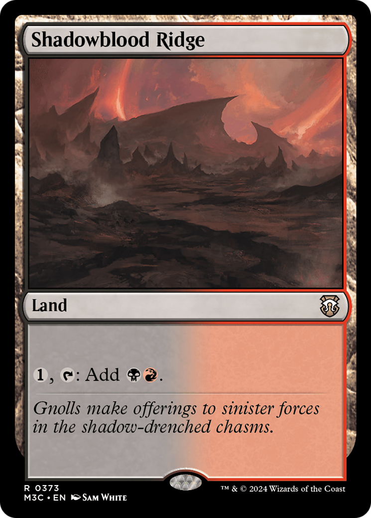 Shadowblood Ridge (Ripple Foil) [Modern Horizons 3 Commander] | Clutch Gaming