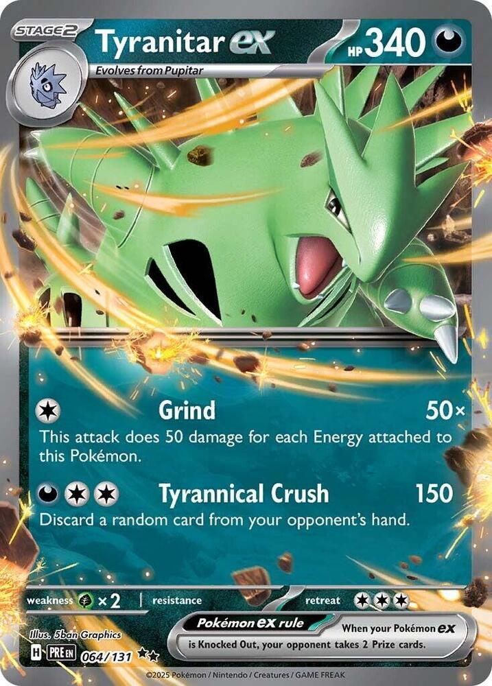 Tyranitar ex (064/131) [Scarlet & Violet: Prismatic Evolutions] | Clutch Gaming