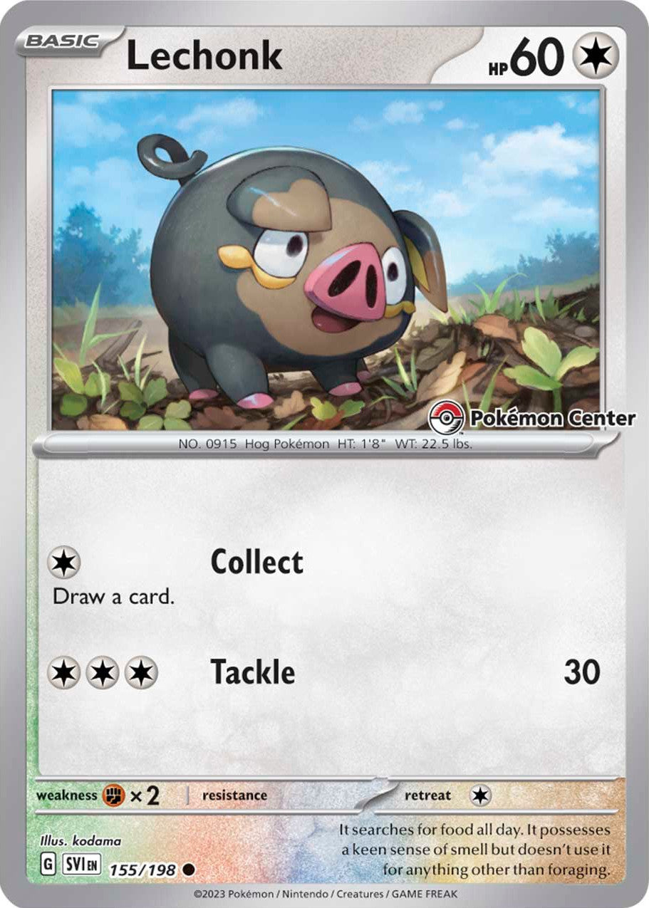 Lechonk (155/198) (Pokemon Center Exclusive) [Scarlet & Violet: Base Set] | Clutch Gaming