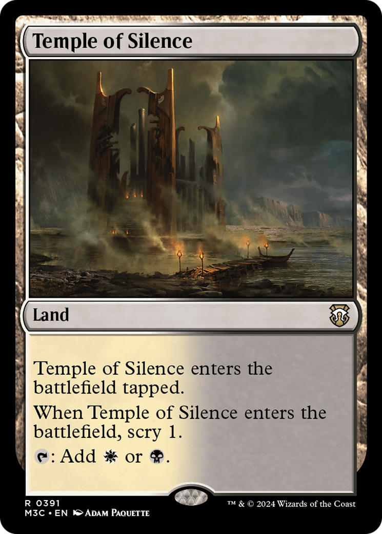 Temple of Silence (Ripple Foil) [Modern Horizons 3 Commander] | Clutch Gaming