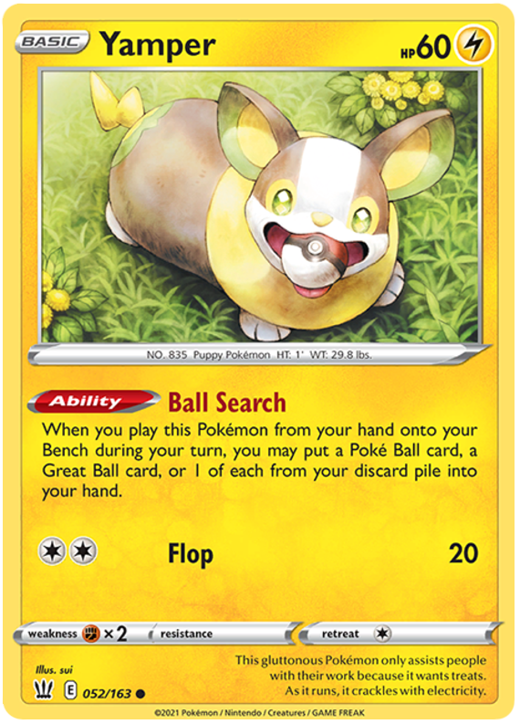 Yamper (052/163) [Sword & Shield: Battle Styles] | Clutch Gaming