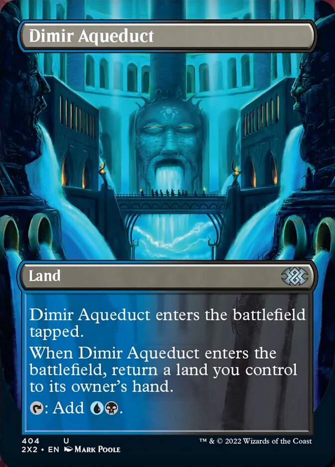 Dimir Aqueduct (Borderless Alternate Art) [Double Masters 2022] | Clutch Gaming