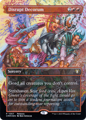 Disrupt Decorum (Borderless Alternate Art) [Commander Masters] | Clutch Gaming