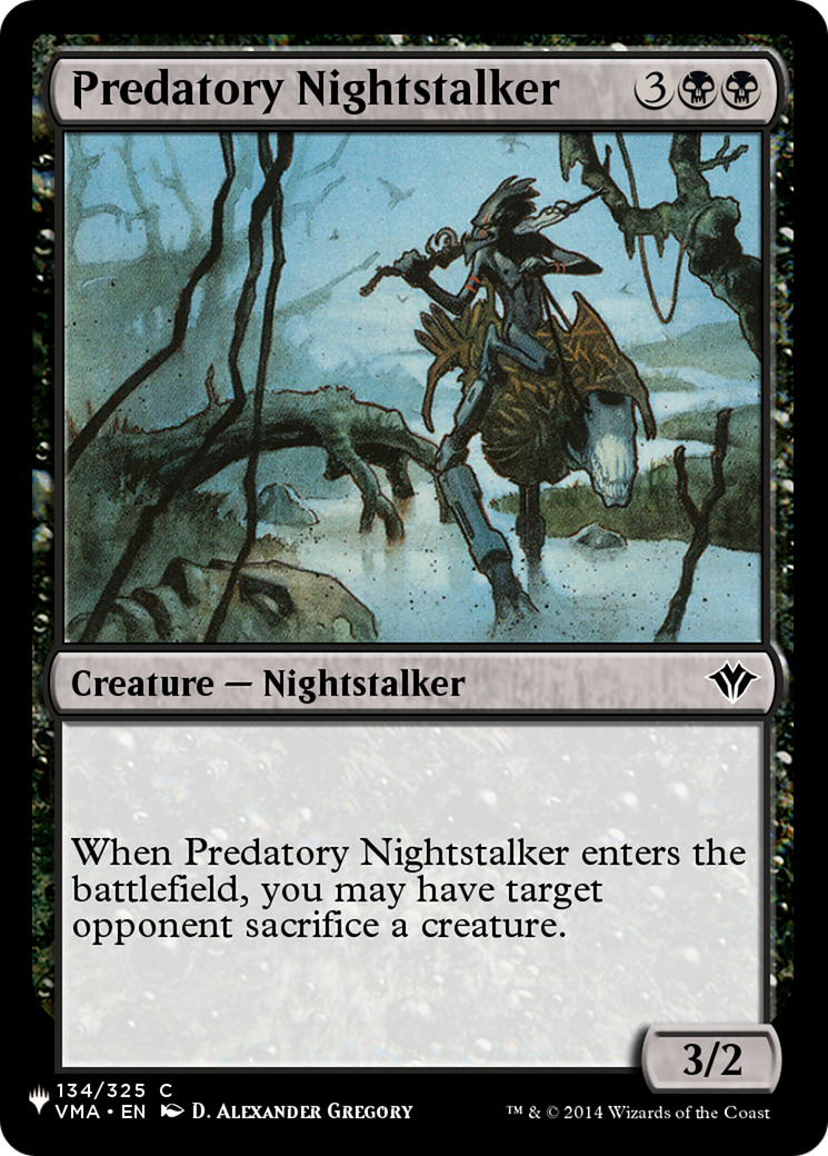 Predatory Nightstalker [The List Reprints] | Clutch Gaming