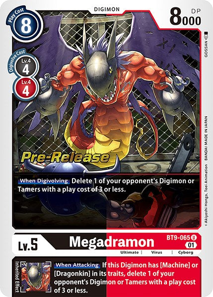 Megadramon [BT9-065] [X Record Pre-Release Promos] | Clutch Gaming