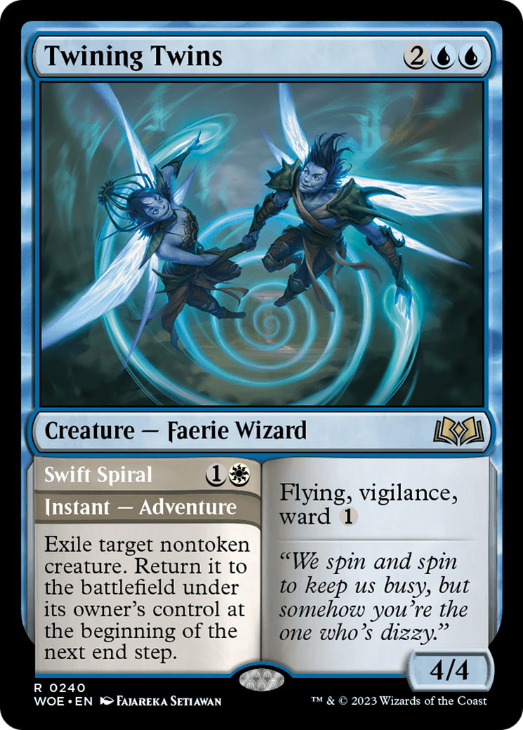 Twining Twins // Swift Spiral [Wilds of Eldraine] | Clutch Gaming