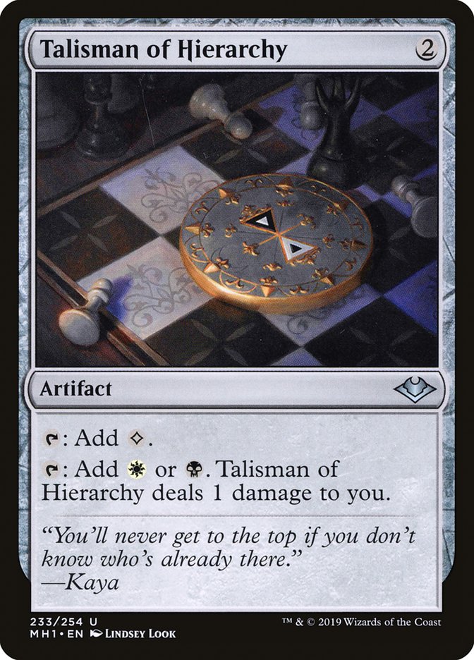 Talisman of Hierarchy [Modern Horizons] | Clutch Gaming