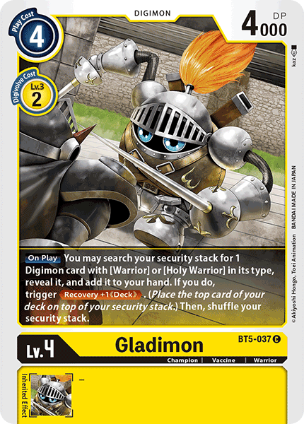 Gladimon [BT5-037] [Battle of Omni] | Clutch Gaming