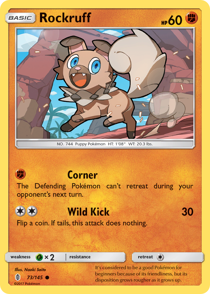 Rockruff (73/145) [Sun & Moon: Guardians Rising] | Clutch Gaming