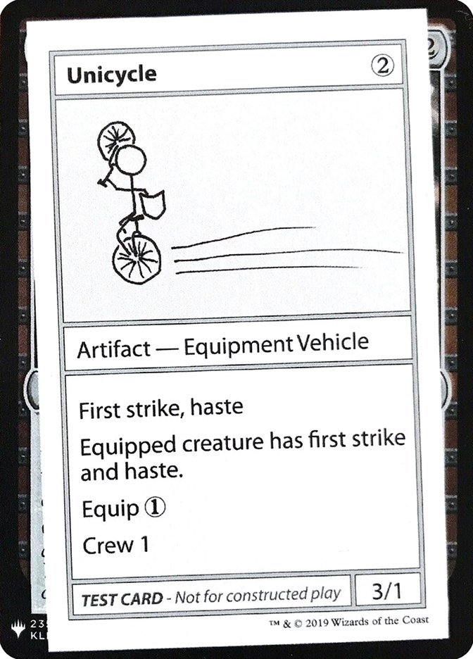 Unicycle [Mystery Booster Playtest Cards] | Clutch Gaming