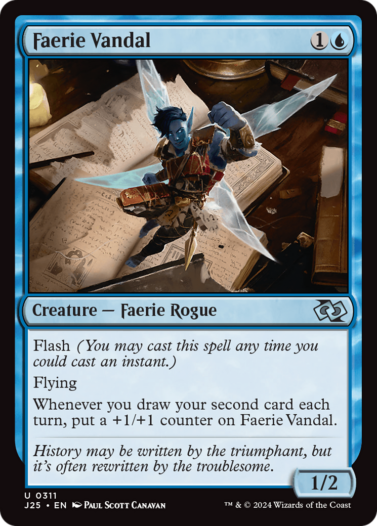 Faerie Vandal [Foundations Jumpstart] | Clutch Gaming