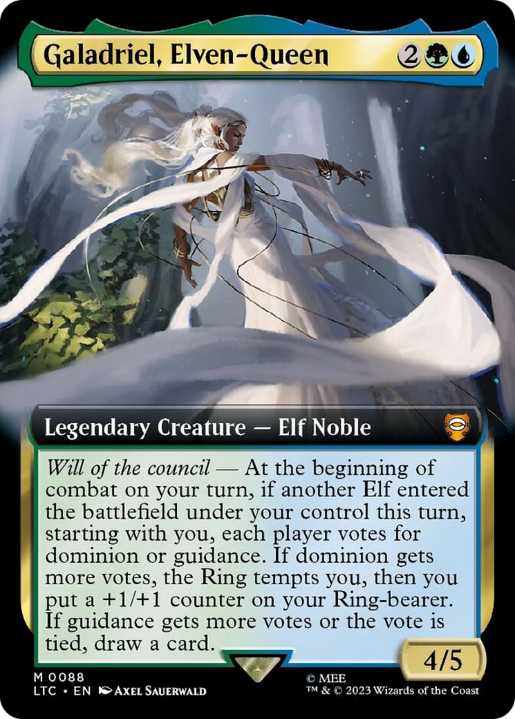 Galadriel, Elven-Queen (Extended Art) [The Lord of the Rings: Tales of Middle-Earth Commander] | Clutch Gaming