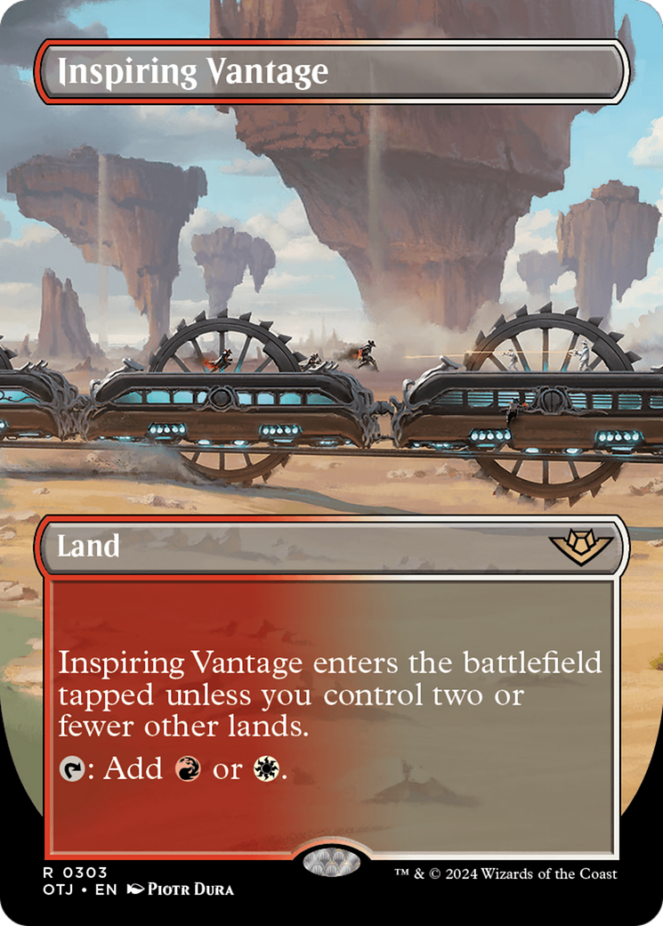 Inspiring Vantage (Borderless) [Outlaws of Thunder Junction] | Clutch Gaming