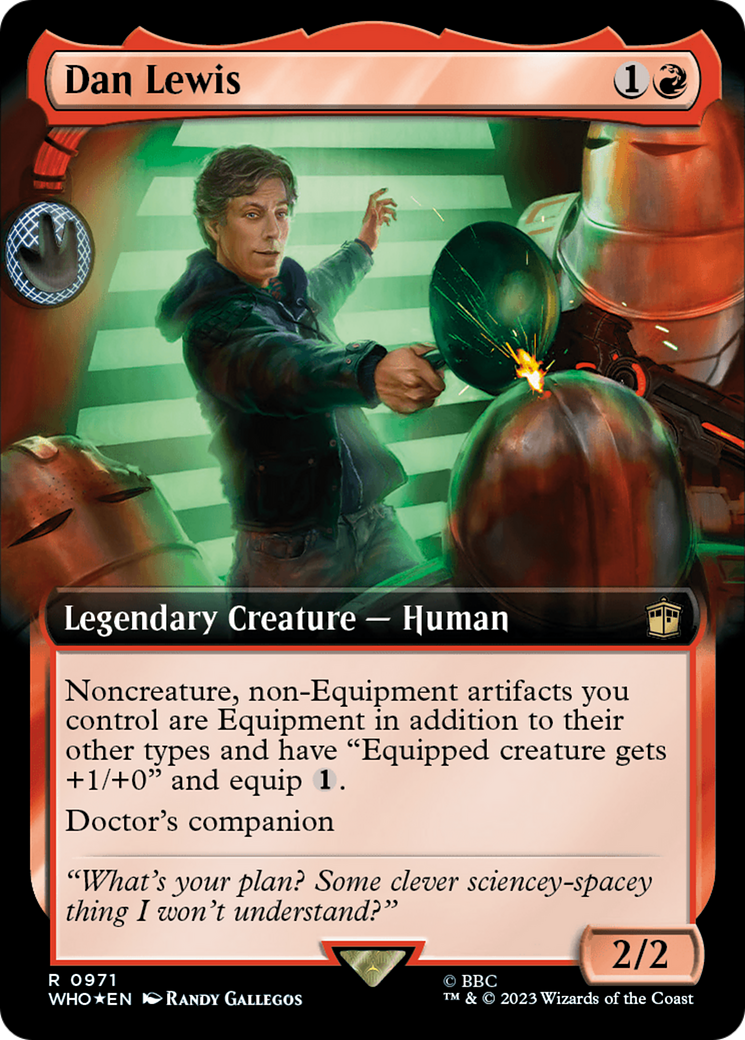 Dan Lewis (Extended Art) (Surge Foil) [Doctor Who] | Clutch Gaming