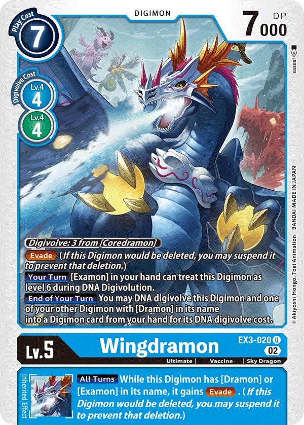 Wingdramon [EX3-020] [Draconic Roar] | Clutch Gaming