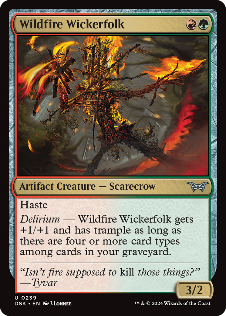 Wildfire Wickerfolk [Duskmourn: House of Horror] | Clutch Gaming