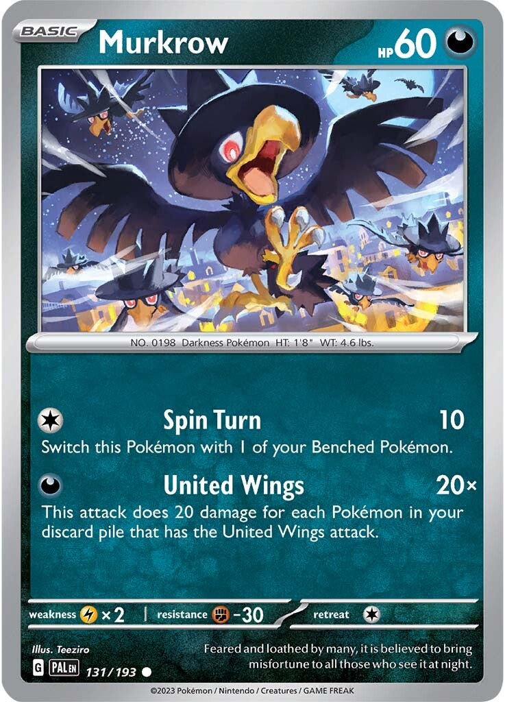 Murkrow (131/193) [Scarlet & Violet: Paldea Evolved] | Clutch Gaming