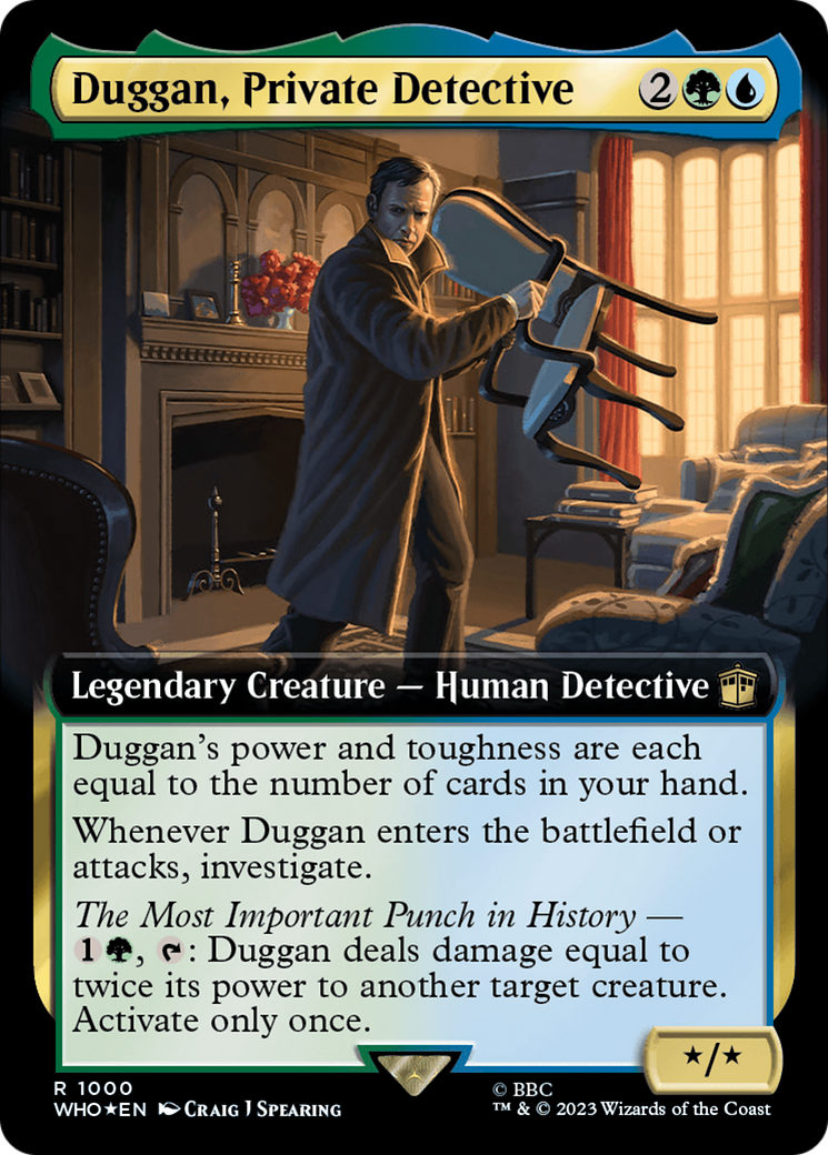 Duggan, Private Detective (Extended Art) (Surge Foil) [Doctor Who] | Clutch Gaming