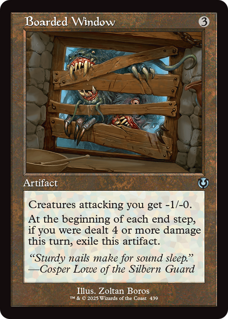 Boarded Window (Retro Frame) [Innistrad Remastered] | Clutch Gaming