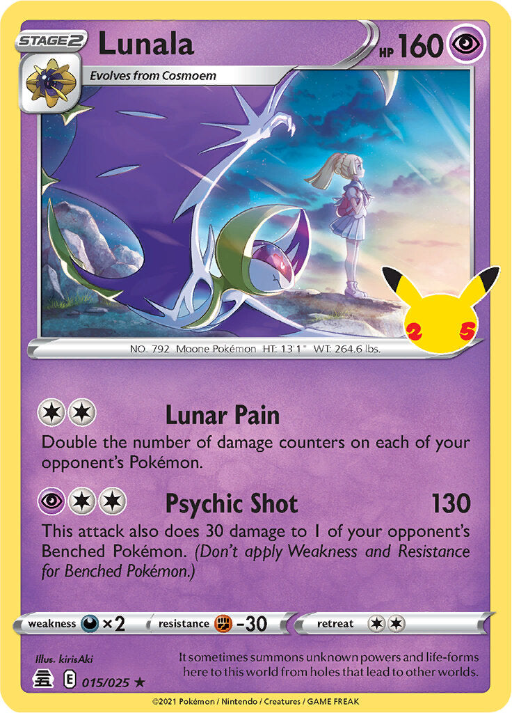 Lunala (015/025) [Celebrations: 25th Anniversary] | Clutch Gaming