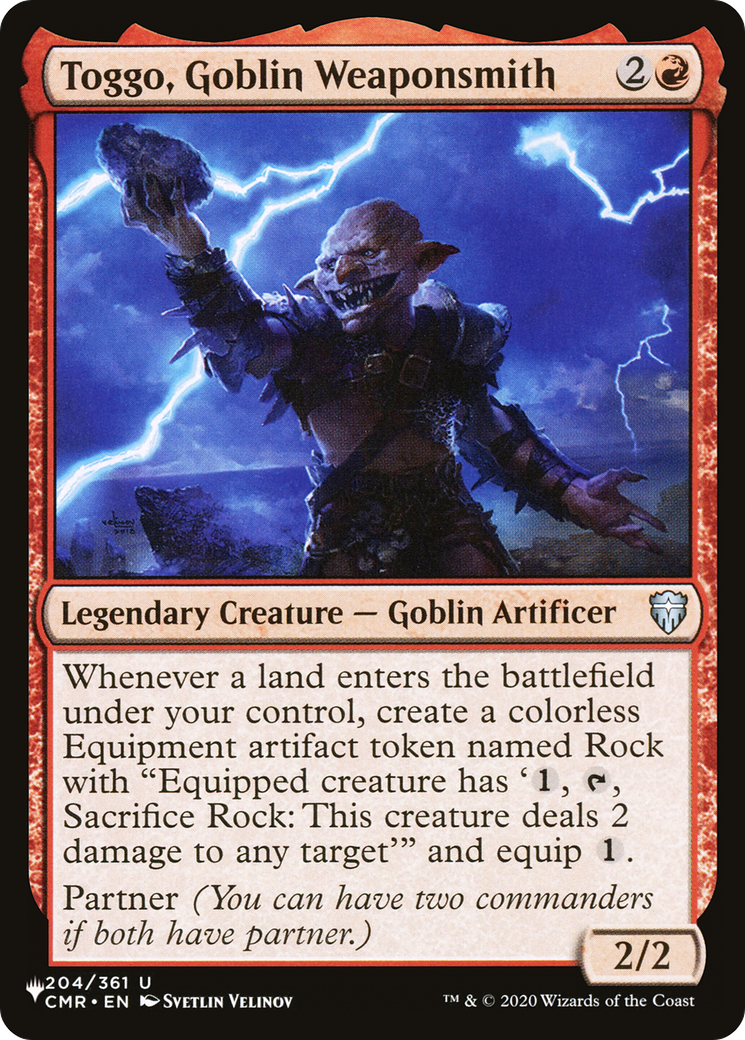 Toggo, Goblin Weaponsmith [The List Reprints] | Clutch Gaming