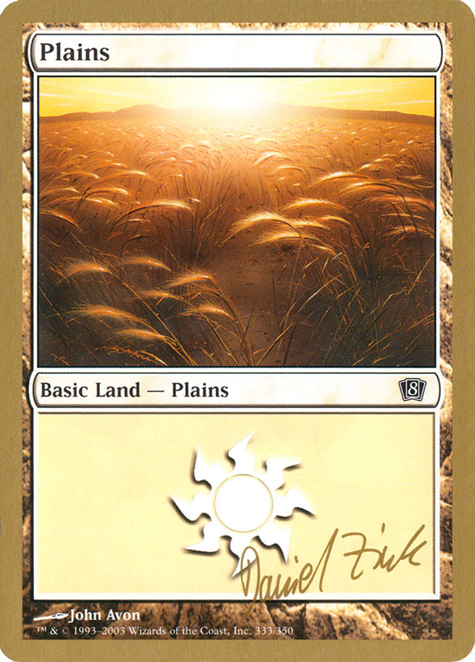 Plains (dz333) (Daniel Zink) [World Championship Decks 2003] | Clutch Gaming