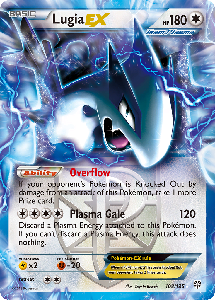 Lugia EX (108/135) [Black & White: Plasma Storm] | Clutch Gaming