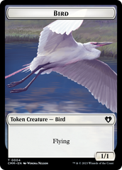 Copy (54) // Bird Double-Sided Token [Commander Masters Tokens] | Clutch Gaming