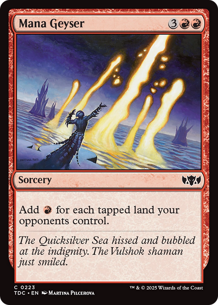 Mana Geyser [Tarkir: Dragonstorm Commander] | Clutch Gaming