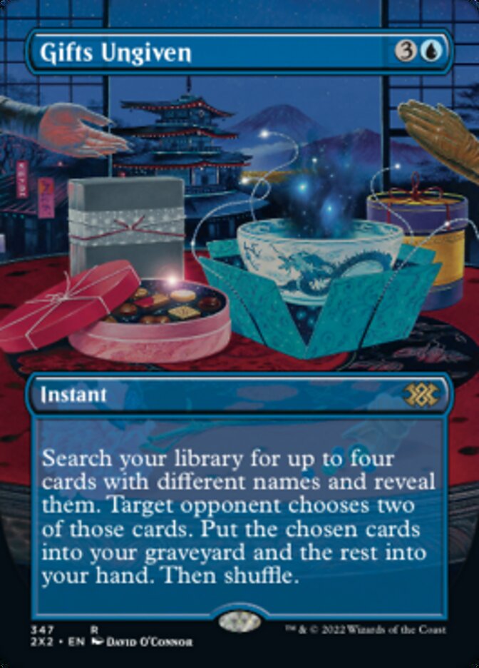 Gifts Ungiven (Borderless Alternate Art) [Double Masters 2022] | Clutch Gaming