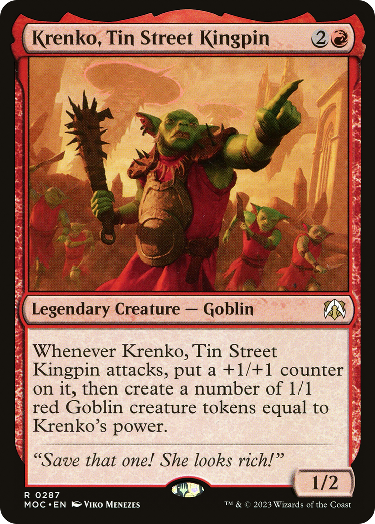 Krenko, Tin Street Kingpin [March of the Machine Commander] | Clutch Gaming