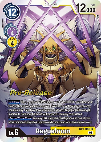 Raguelmon [BT9-080] [X Record Pre-Release Promos] | Clutch Gaming