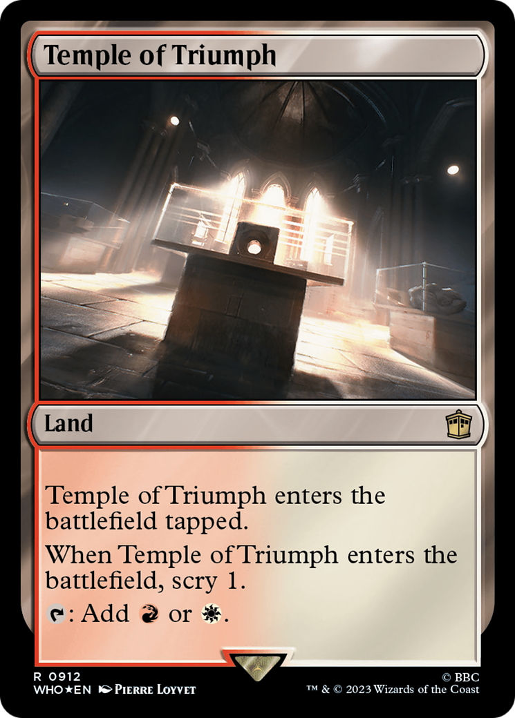 Temple of Triumph (Surge Foil) [Doctor Who] | Clutch Gaming