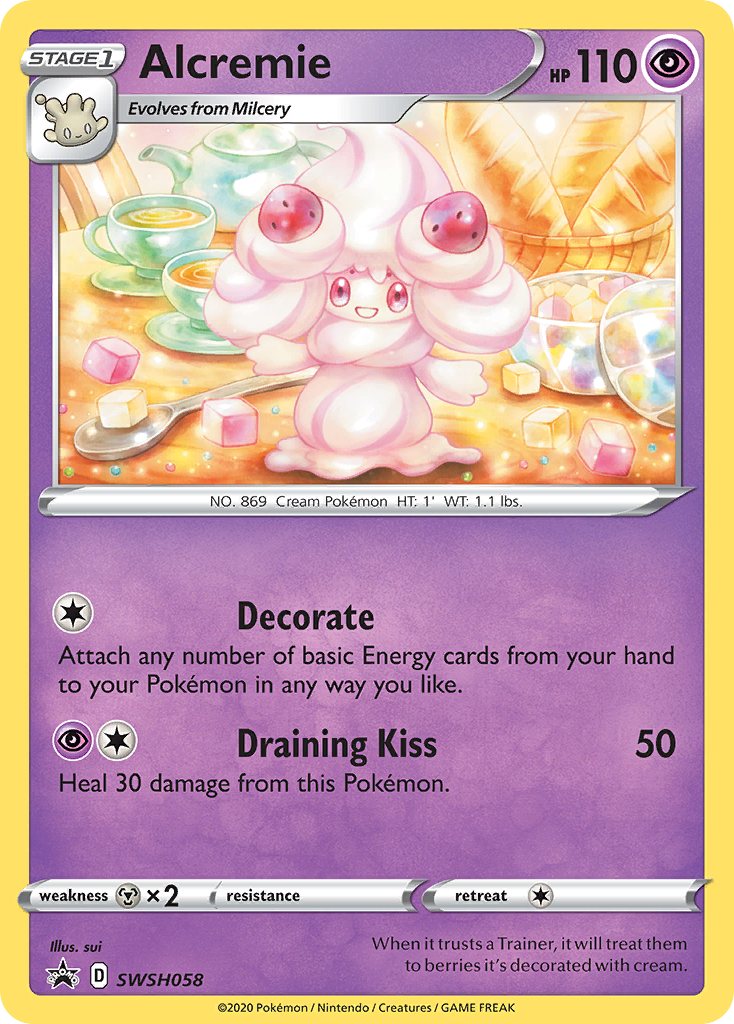 Alcremie (SWSH058) [Sword & Shield: Black Star Promos] | Clutch Gaming