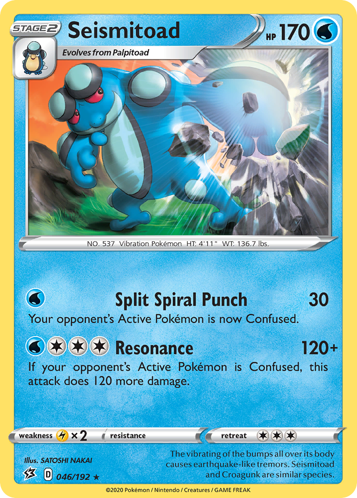 Seismitoad (046/192) [Sword & Shield: Rebel Clash] | Clutch Gaming