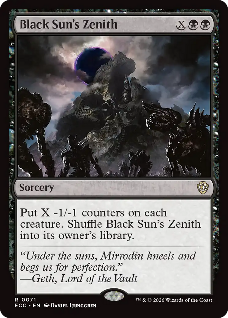 Black Sun's Zenith [Lorwyn Eclipsed Commander] | Clutch Gaming