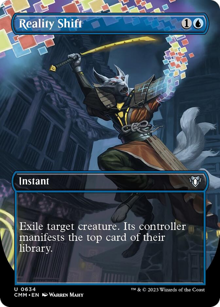 Reality Shift (Borderless Alternate Art) [Commander Masters] | Clutch Gaming