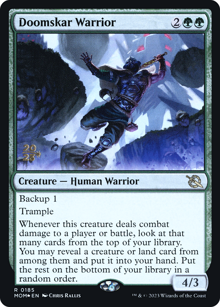 Doomskar Warrior [March of the Machine Prerelease Promos] | Clutch Gaming