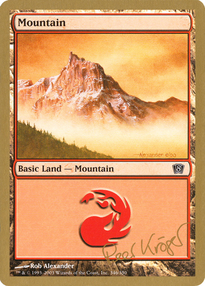 Mountain (pk346) (Peer Kroger) [World Championship Decks 2003] | Clutch Gaming