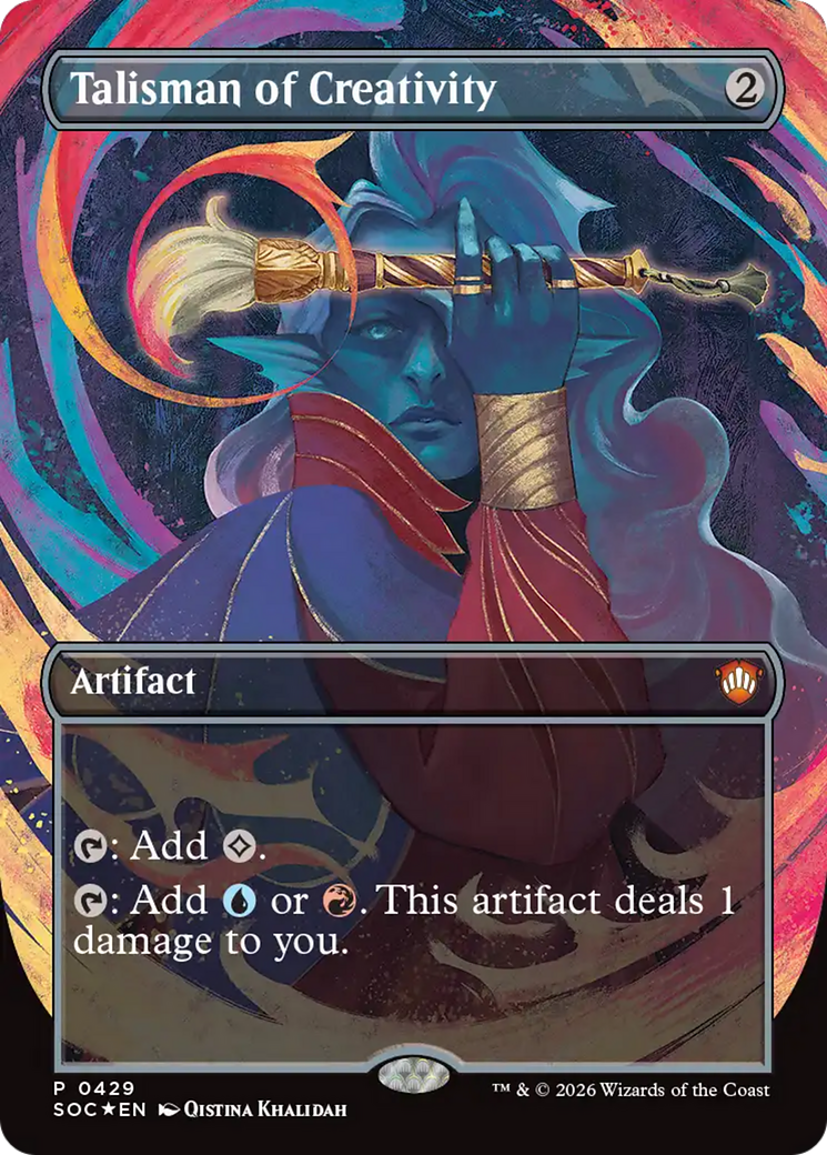 Talisman of Creativity (Borderless) [Secrets of Strixhaven Commander] | Clutch Gaming