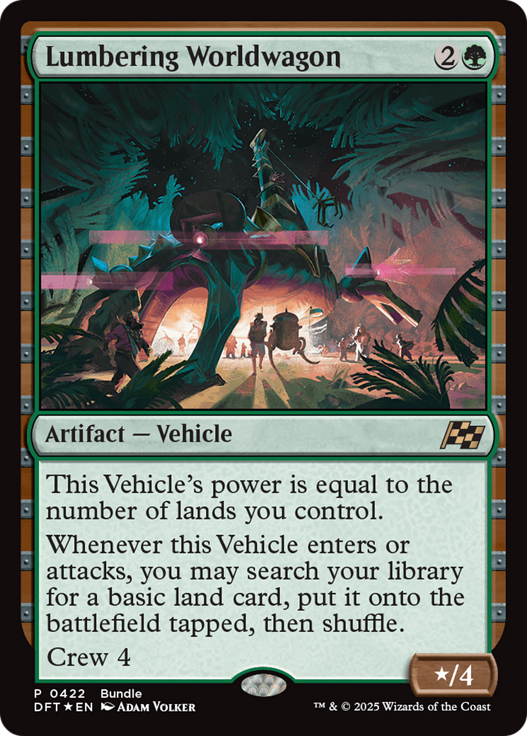 Lumbering Worldwagon (Bundle) [Aetherdrift Promos] | Clutch Gaming