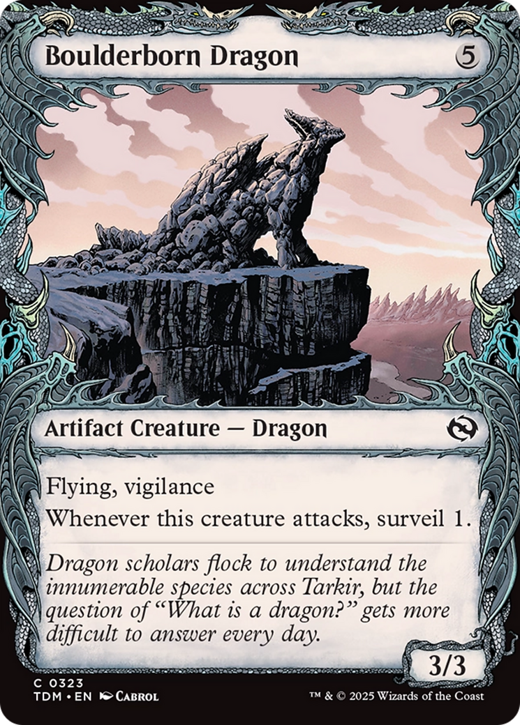 Boulderborn Dragon (Showcase) [Tarkir: Dragonstorm] | Clutch Gaming