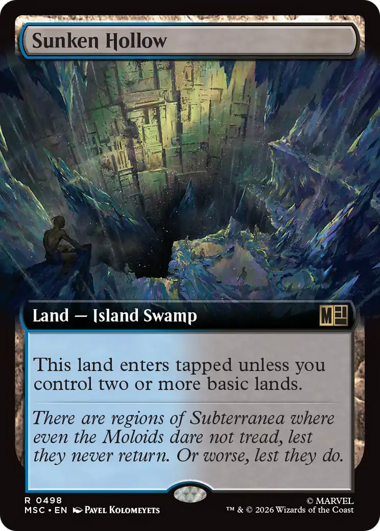 Sunken Hollow (Extended Art) [Marvel Super Heroes Commander] | Clutch Gaming