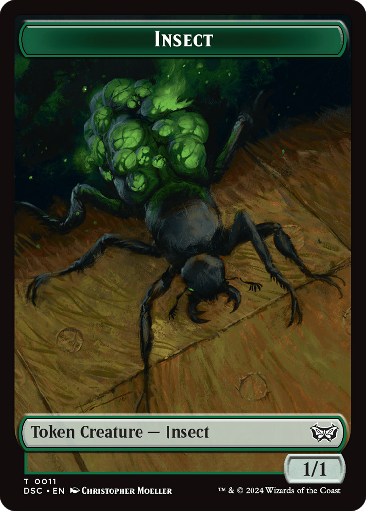 Insect (0011) // Ooze (0014) Double-Sided Token [Duskmourn: House of Horror Commander Tokens] | Clutch Gaming